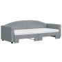 Sofá cama nido con colchón tela gris claro 80x200 cm de vidaXL, Camas y somieres - Ref: Foro24-3197201, Precio: 412,30 €, Des...