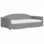 Trundle sofa bed with drawers light gray fabric 100x200 cm by vidaXL, Beds and slatted bases - Ref: Foro24-3197247, Price: 47...