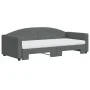 Trundle sofa bed with dark gray fabric mattress 90x200 cm by vidaXL, Beds and slatted bases - Ref: Foro24-3197207, Price: 445...
