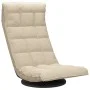 Silla de suelo giratoria de tela crema de vidaXL, Sillas de suelo - Ref: Foro24-336576, Precio: 115,63 €, Descuento: %
