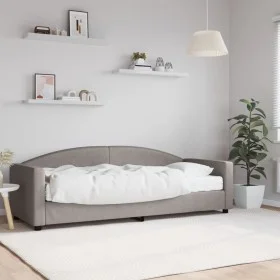 Sofa bed with taupe gray fabric mattress 80x200 cm by vidaXL, Beds and slatted bases - Ref: Foro24-3197168, Price: 310,87 €, ...