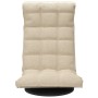 Drehbarer Bodenstuhl aus cremefarbenem Stoff von vidaXL, Bodenstühle - Ref: Foro24-336576, Preis: 119,25 €, Rabatt: %