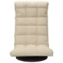 Silla de suelo giratoria de tela crema de vidaXL, Sillas de suelo - Ref: Foro24-336576, Precio: 115,63 €, Descuento: %