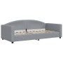 Sofá cama nido con cajones tela gris claro 90x200 cm de vidaXL, Camas y somieres - Ref: Foro24-3197224, Precio: 290,24 €, Des...