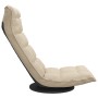 Drehbarer Bodenstuhl aus cremefarbenem Stoff von vidaXL, Bodenstühle - Ref: Foro24-336576, Preis: 119,25 €, Rabatt: %