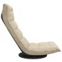 Silla de suelo giratoria de tela crema de vidaXL, Sillas de suelo - Ref: Foro24-336576, Precio: 115,63 €, Descuento: %