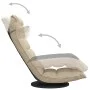 Drehbarer Bodenstuhl aus cremefarbenem Stoff von vidaXL, Bodenstühle - Ref: Foro24-336576, Preis: 115,63 €, Rabatt: %