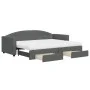 Sofá cama nido con cajones tela gris oscuro 80x200 cm de vidaXL, Camas y somieres - Ref: Foro24-3197238, Precio: 461,91 €, De...