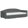 Sofá cama nido con cajones tela gris oscuro 80x200 cm de vidaXL, Camas y somieres - Ref: Foro24-3197238, Precio: 461,91 €, De...