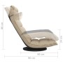 Drehbarer Bodenstuhl aus cremefarbenem Stoff von vidaXL, Bodenstühle - Ref: Foro24-336576, Preis: 119,25 €, Rabatt: %