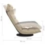 Silla de suelo giratoria de tela crema de vidaXL, Sillas de suelo - Ref: Foro24-336576, Precio: 115,63 €, Descuento: %