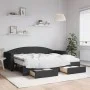 Sofá cama nido con cajones tela negro 80x200 cm de vidaXL, Camas y somieres - Ref: Foro24-3197239, Precio: 457,37 €, Descuent...