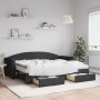 Sofá cama nido con cajones tela negro 80x200 cm de vidaXL, Camas y somieres - Ref: Foro24-3197239, Precio: 455,34 €, Descuent...