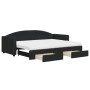 Sofá cama nido con cajones tela negro 80x200 cm de vidaXL, Camas y somieres - Ref: Foro24-3197239, Precio: 455,34 €, Descuent...