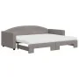 Trundle sofa bed with taupe gray fabric mattress 90x200 cm by vidaXL, Beds and slatted bases - Ref: Foro24-3197209, Price: 44...