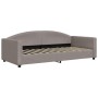 Trundle sofa bed with taupe gray fabric mattress 90x200 cm by vidaXL, Beds and slatted bases - Ref: Foro24-3197209, Price: 44...