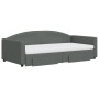 Sofá cama nido con cajones tela gris oscuro 100x200 cm de vidaXL, Camas y somieres - Ref: Foro24-3197248, Precio: 471,44 €, D...