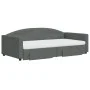 Trundle sofa bed with drawers dark gray fabric 100x200 cm by vidaXL, Beds and slatted bases - Ref: Foro24-3197248, Price: 470...