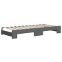 Sofá cama nido con cajones tela gris oscuro 100x200 cm de vidaXL, Camas y somieres - Ref: Foro24-3197248, Precio: 471,44 €, D...