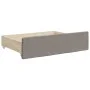 Trundle sofa bed with drawers taupe gray fabric 80x200 cm by vidaXL, Beds and slatted bases - Ref: Foro24-3197240, Price: 456...