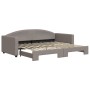 Ausziehbares Schlafsofa, taupegrauer Stoff, 90 x 200 cm von vidaXL, Betten und Lattenroste - Ref: Foro24-3197191, Preis: 251,...