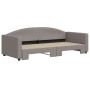 Trundle sofa bed taupe gray fabric 90x200 cm by vidaXL, Beds and slatted bases - Ref: Foro24-3197191, Price: 251,51 €, Discou...
