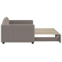 Ausziehbares Schlafsofa, taupegrauer Stoff, 90 x 200 cm von vidaXL, Betten und Lattenroste - Ref: Foro24-3197191, Preis: 251,...