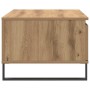 Mesa de centro madera de ingeniería roble artisan 90x50x36,5 cm