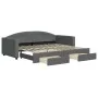 Trundle sofa bed with drawers dark gray fabric 90x200 cm by vidaXL, Beds and slatted bases - Ref: Foro24-3197225, Price: 291,...
