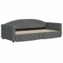 Trundle sofa bed with drawers dark gray fabric 90x200 cm by vidaXL, Beds and slatted bases - Ref: Foro24-3197225, Price: 291,...