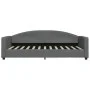 Trundle sofa bed with drawers dark gray fabric 90x200 cm by vidaXL, Beds and slatted bases - Ref: Foro24-3197225, Price: 291,...