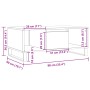 Mesa de centro madera de ingeniería envejecida 90x50x36,5 cm