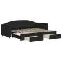 Sofá cama nido con cajones tela negro 80x200 cm de vidaXL, Camas y somieres - Ref: Foro24-3197221, Precio: 290,91 €, Descuent...