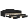 Sofá cama nido con cajones tela negro 80x200 cm de vidaXL, Camas y somieres - Ref: Foro24-3197221, Precio: 290,81 €, Descuent...
