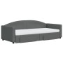 Trundle sofa bed with drawers dark gray fabric 90x200 cm by vidaXL, Beds and slatted bases - Ref: Foro24-3197243, Price: 464,...