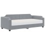 Sofa bed with light gray fabric mattress 80x200 cm by vidaXL, Beds and slatted bases - Ref: Foro24-3197611, Price: 334,01 €, ...