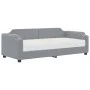 Sofa bed with light gray fabric mattress 80x200 cm by vidaXL, Beds and slatted bases - Ref: Foro24-3197611, Price: 310,45 €, ...