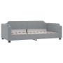 Sofa bed with light gray fabric mattress 80x200 cm by vidaXL, Beds and slatted bases - Ref: Foro24-3197611, Price: 334,01 €, ...