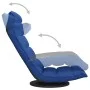 Drehbarer Bodenstuhl aus blauem Stoff von vidaXL, Bodenstühle - Ref: Foro24-336578, Preis: 105,60 €, Rabatt: %