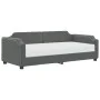 Sofa bed with dark gray fabric mattress 90x200 cm by vidaXL, Beds and slatted bases - Ref: Foro24-3197617, Price: 333,88 €, D...