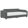 Sofa bed with dark gray fabric mattress 90x190 cm by vidaXL, Beds and slatted bases - Ref: Foro24-3197627, Price: 315,30 €, D...