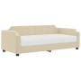 Schlafsofa mit cremefarbener Stoffmatratze 90x200 cm von vidaXL, Betten und Lattenroste - Ref: Foro24-3197620, Preis: 322,88 ...