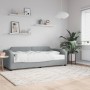 Sofa bed with light gray fabric mattress 100x200 cm by vidaXL, Beds and slatted bases - Ref: Foro24-3197621, Price: 349,86 €,...