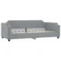 Sofa bed with light gray fabric mattress 100x200 cm by vidaXL, Beds and slatted bases - Ref: Foro24-3197621, Price: 379,55 €,...