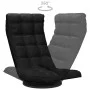 Drehbarer Bodenstuhl aus schwarzem Stoff von vidaXL, Bodenstühle - Ref: Foro24-336580, Preis: 120,01 €, Rabatt: %