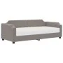 Sofa bed with taupe gray fabric mattress 100x200 cm by vidaXL, Beds and slatted bases - Ref: Foro24-3197624, Price: 380,48 €,...