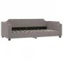 Sofa bed with taupe gray fabric mattress 100x200 cm by vidaXL, Beds and slatted bases - Ref: Foro24-3197624, Price: 380,48 €,...