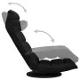 Drehbarer Bodenstuhl aus schwarzem Stoff von vidaXL, Bodenstühle - Ref: Foro24-336580, Preis: 120,01 €, Rabatt: %