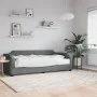 Sofa bed with dark gray fabric mattress 80x200 cm by vidaXL, Beds and slatted bases - Ref: Foro24-3197612, Price: 311,56 €, D...