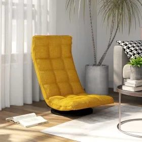 Silla de suelo giratoria de tela amarillo mostaza by vidaXL, Floor chairs - Ref: Foro24-336581, Price: 110,65 €, Discount: %